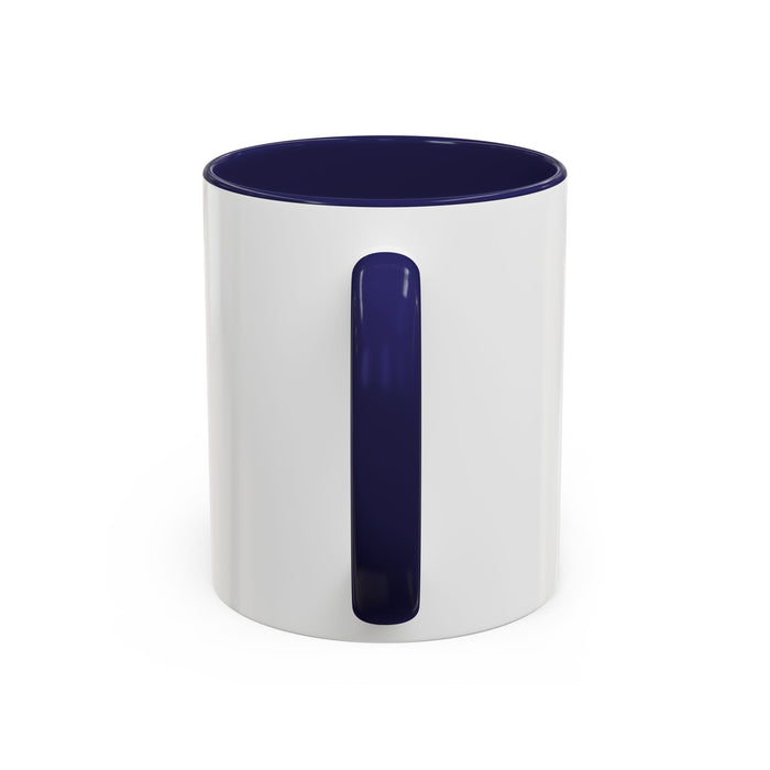 God Is Faithful Rainbow Accent Coffee Mug — Christian Scripture 2 Timothy 2:13