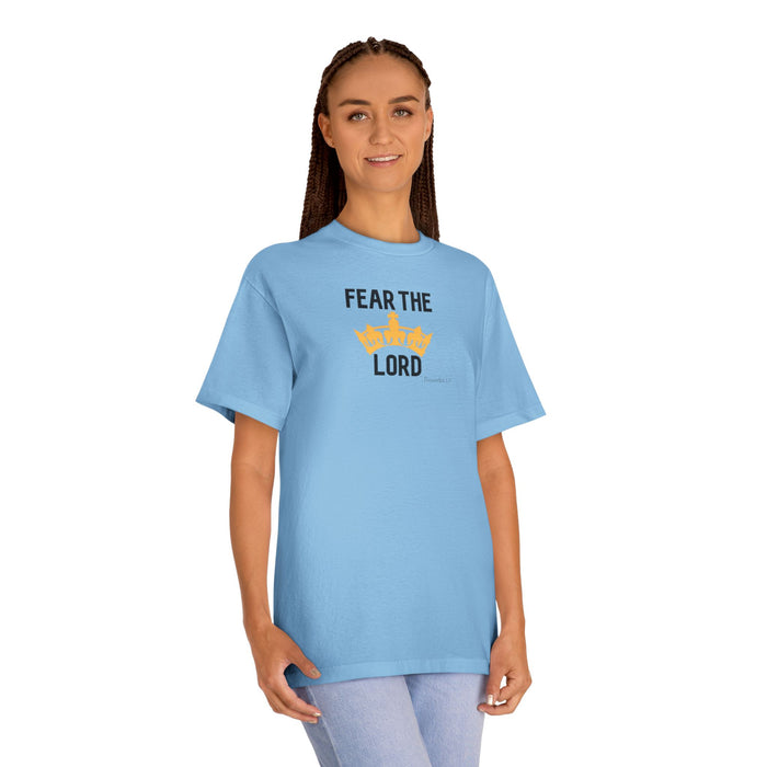 Fear The Lord T-Shirt — Christian Faith Tee with Crown Graphic
