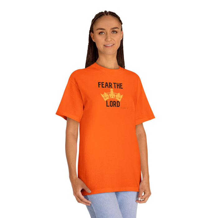 Fear The Lord T-Shirt — Christian Faith Tee with Crown Graphic