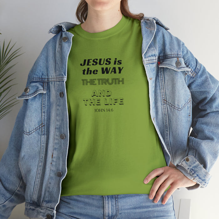 Jesus is the Way Men Unisex Heavy Cotton Tee