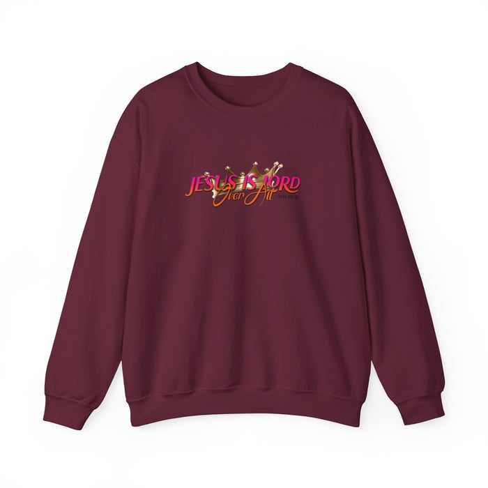 Jesus is Lord Over All Unisex Heavy Blend™ Crewneck Sweatshirt