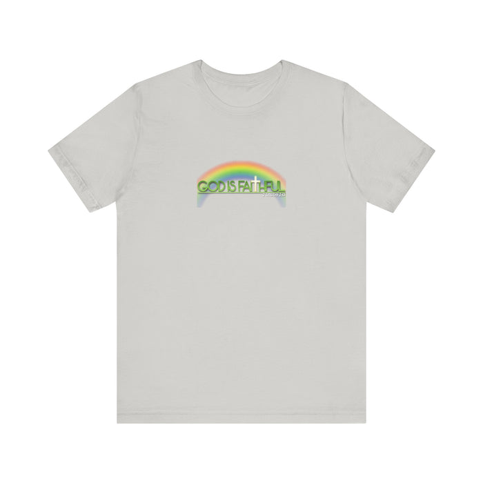 God is Faithful Men’s Unisex Jersey Short Sleeve Tee