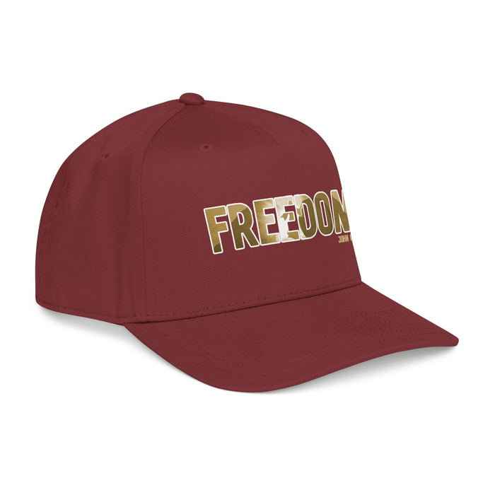 Freedom Embroidered Baseball Cap — Vintage Distressed Military-Inspired Hat