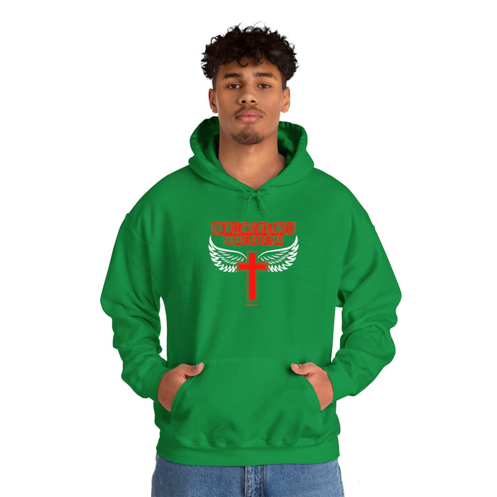 God Will Give His Angels Charge Over You Men’s Unisex Heavy Blend™ Hooded Sweatshirt