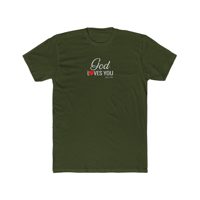 God Loves You Unisex Cotton Crew Tee