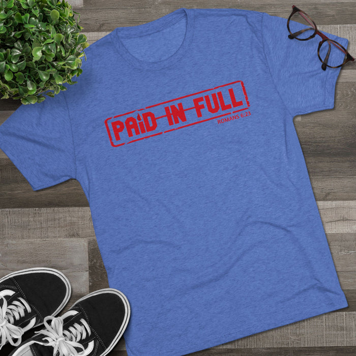 Paid In Full T‑Shirt — Christian Faith Romans 6:23 Tee