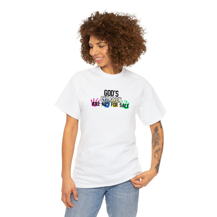 God’s Children are Not For Sale Unisex Heavy Cotton Tee