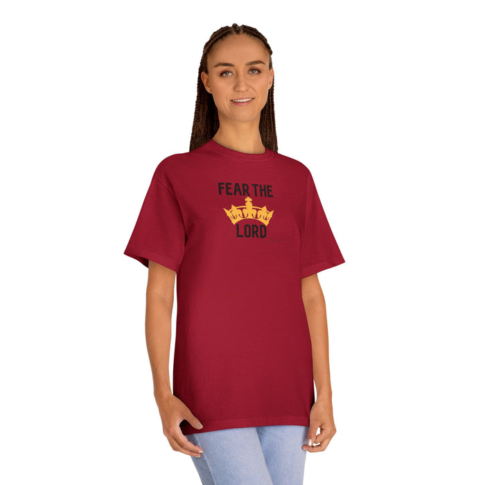 Fear The Lord T-Shirt — Christian Faith Tee with Crown Graphic