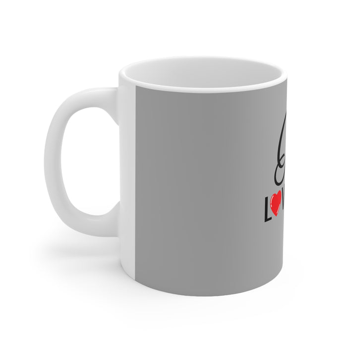 God Loves You White Ceramic Mug