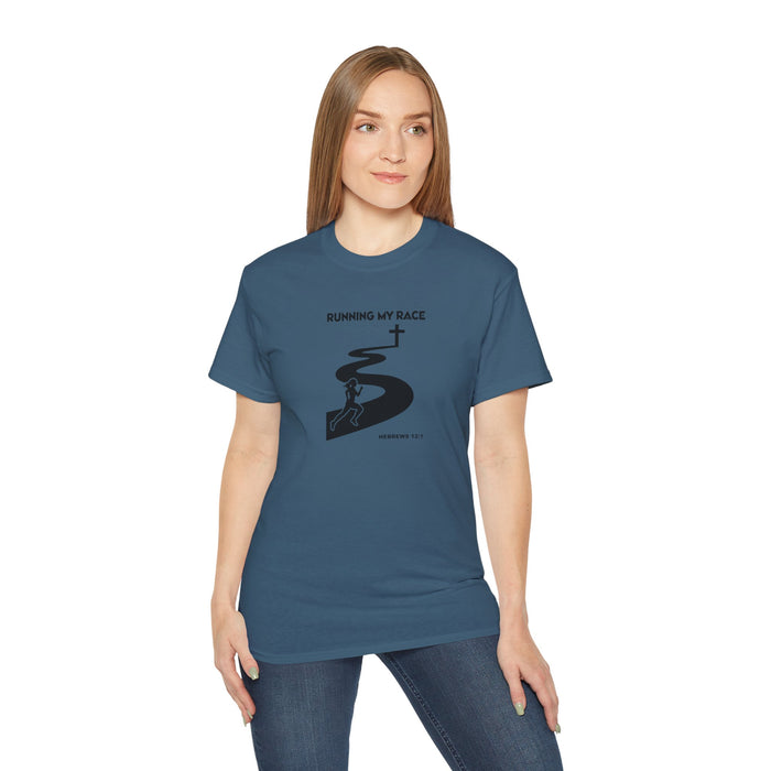 Running My Race Women’s Unisex Ultra Cotton Tee