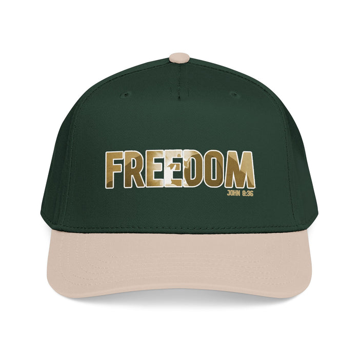 Freedom Embroidered Baseball Cap — Vintage Distressed Military-Inspired Hat