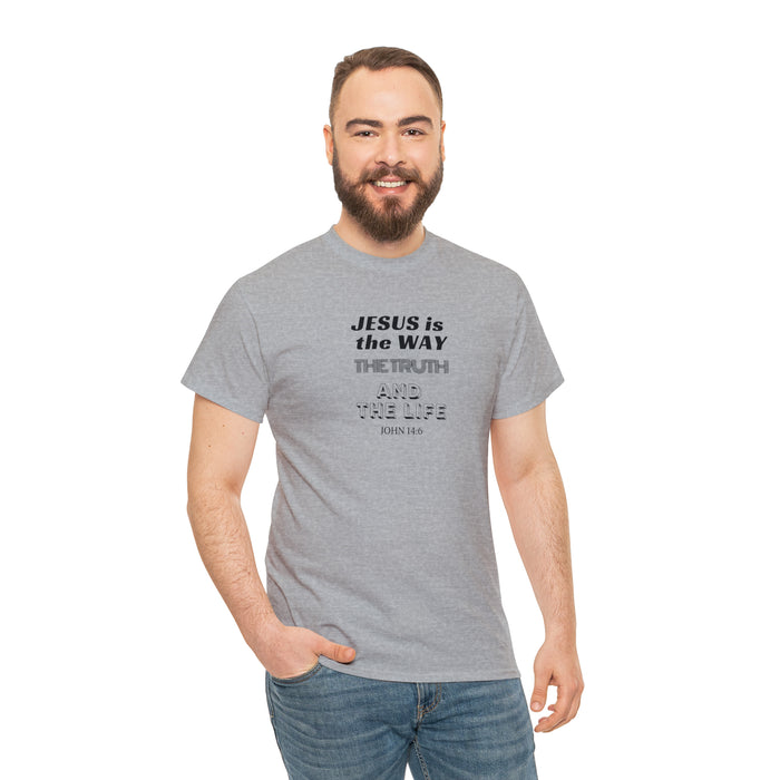 Jesus is the Way Men Unisex Heavy Cotton Tee