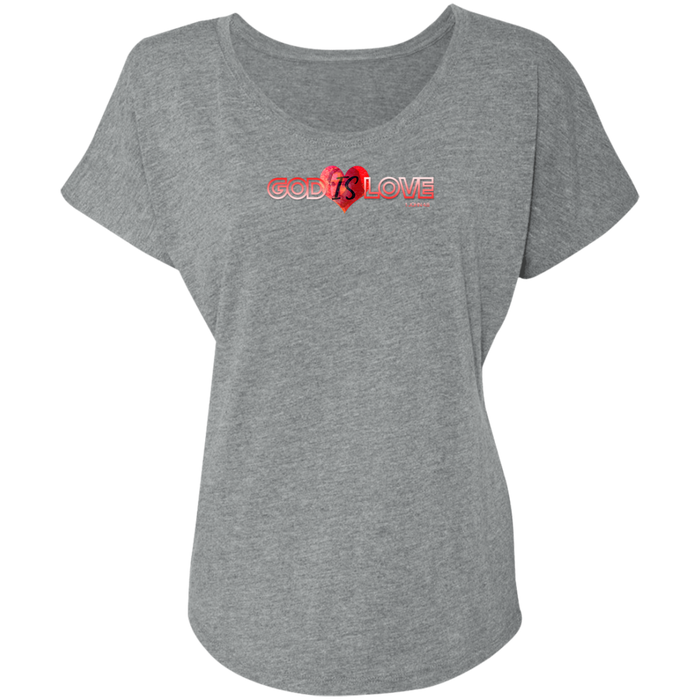 God is Love Triblend Dolman Tee