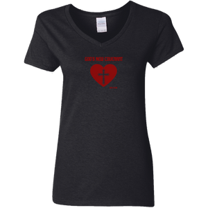 God’s New Covenant Ladies V-Neck Tee
