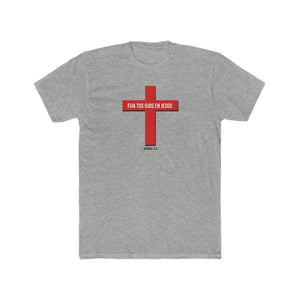 Fija Tus Ojos En Jesús Men's Cotton Crew Tee