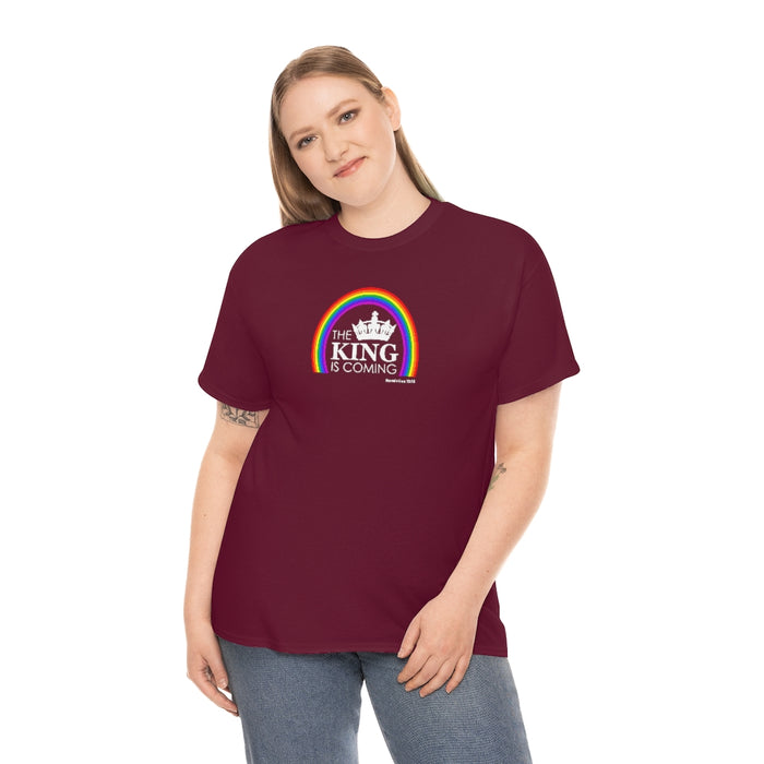 The King is Coming Women’s Unisex Heavy Cotton Tee