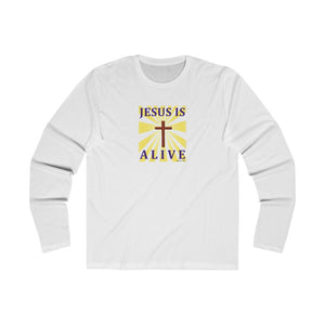 Jesus is Alive Men's Long Sleeve Crew Tee