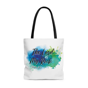 The Lord is My Rock Tote Bag