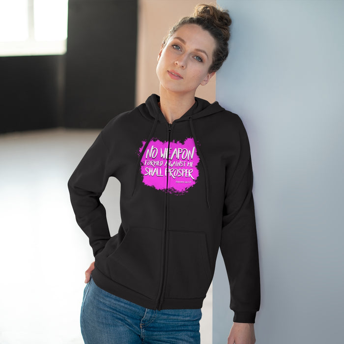 No Weapon Women Unisex Hooded Zip Sweatshirt