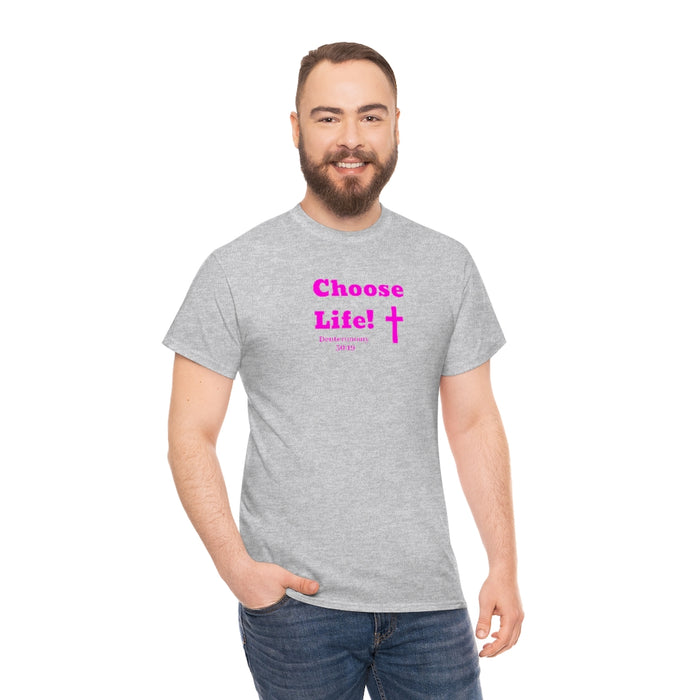 Choose Life 2.0 Women Unisex Heavy Cotton Tee