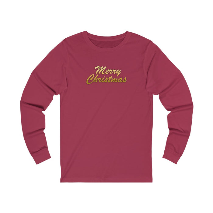 Merry Christmas Women Unisex Jersey Long Sleeve Tee