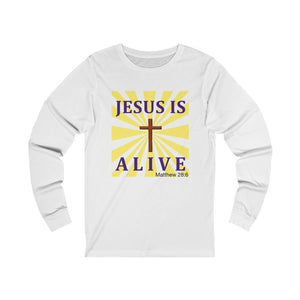 Jesus Is Alive Unisex Jersey Long Sleeve Tee
