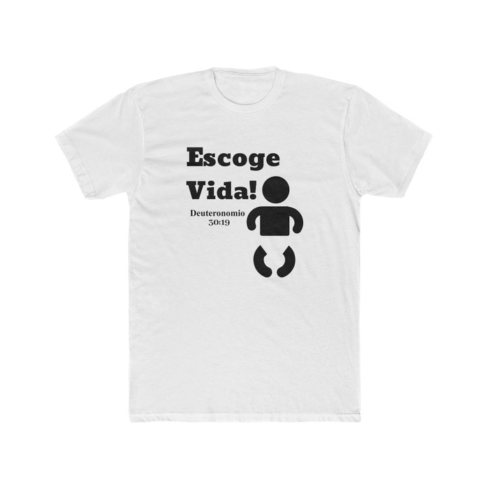 Escoge Vida Men's Cotton Crew Tee