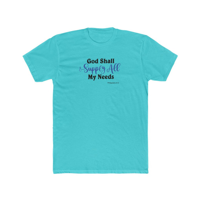 God Shall Supply All My Needs Men's Cotton Crew Tee