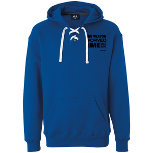 No Weapon Formed Against Me Shall Prosper Men’s Heavyweight Sport Lace Hoodie
