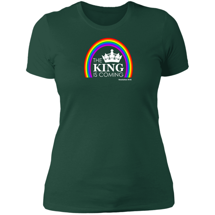 The King is Coming Ladies Boyfriend Tee