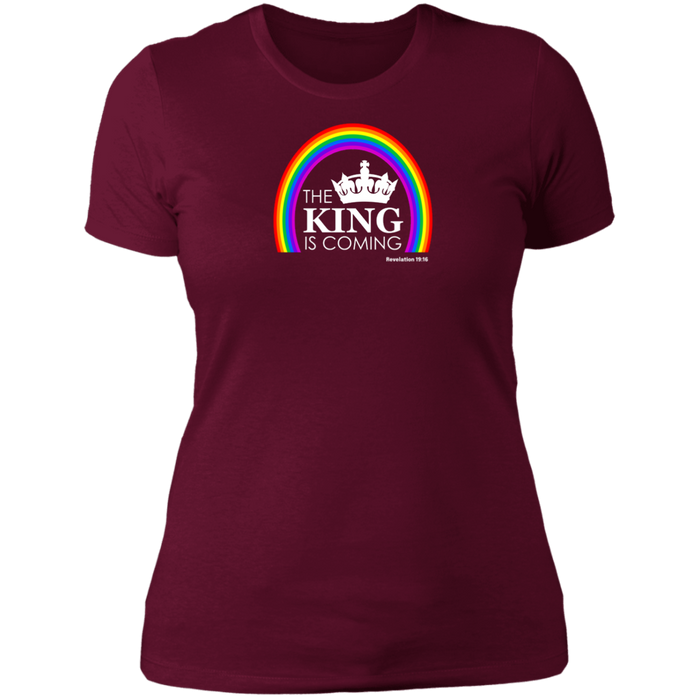 The King is Coming Ladies Boyfriend Tee