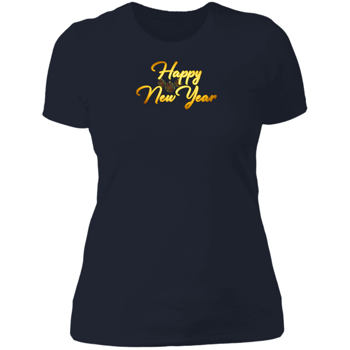 Happy New Year Ladies Boyfriend Tee