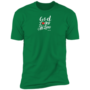 God Loves All Lives Men’s Premium Short Sleeve Tee Shirt