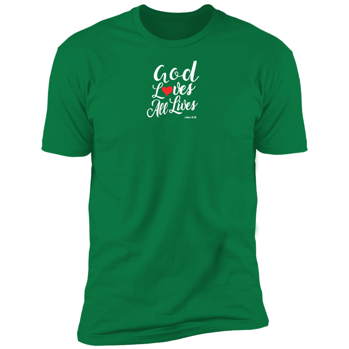 God Loves All Lives Men’s Premium Short Sleeve Tee Shirt