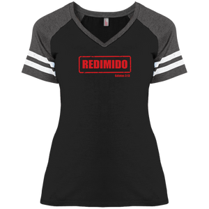 Redimido Ladies Game V Neck Tee Shirt