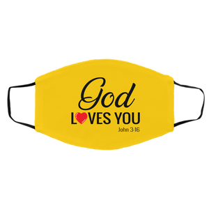 God Loves You Medium/Large Face Shield