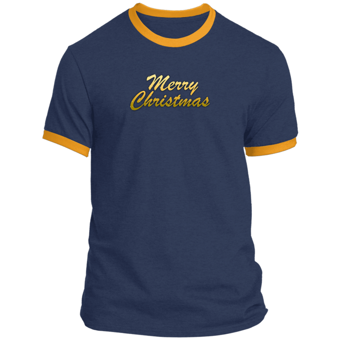 Merry Christmas Men’s Ringer Tee