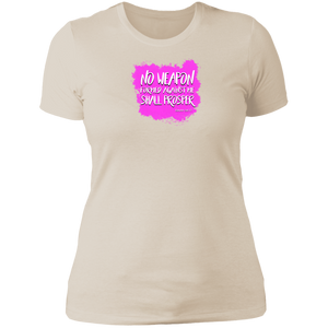 No Weapon Formed Against Me Shall Prosper Women’s The Boyfriend Tee