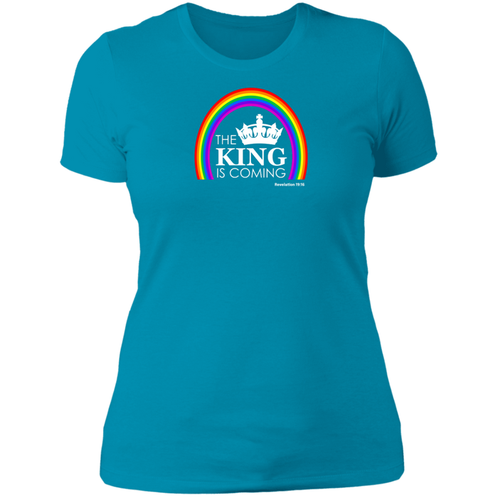 The King is Coming Ladies Boyfriend Tee