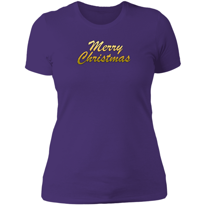 Merry Christmas Ladies Boyfriend Tee