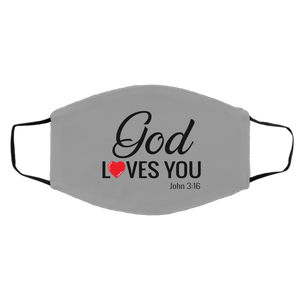 God Loves You Medium/Large Face Shield