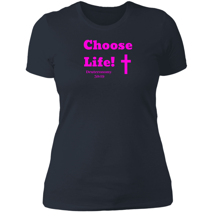 Choose Life 2.0 Ladies Boyfriend Tee Shirt