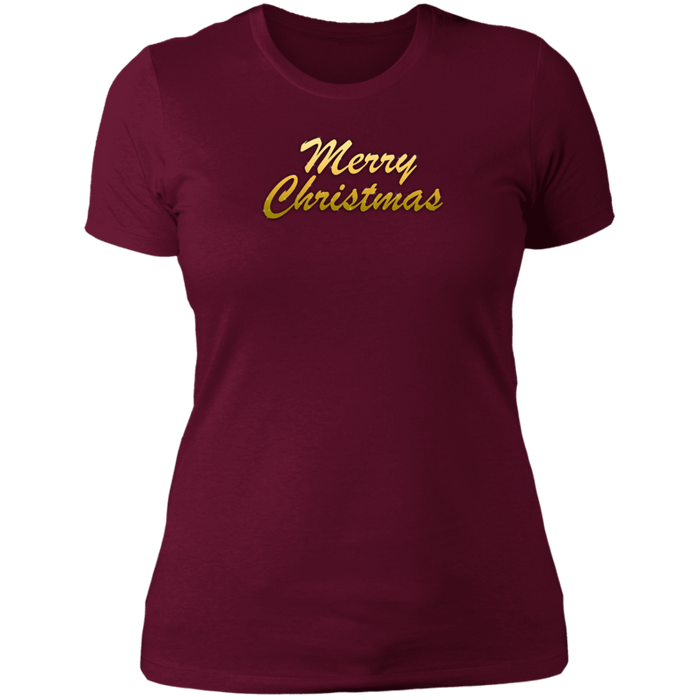 Merry Christmas Ladies Boyfriend Tee