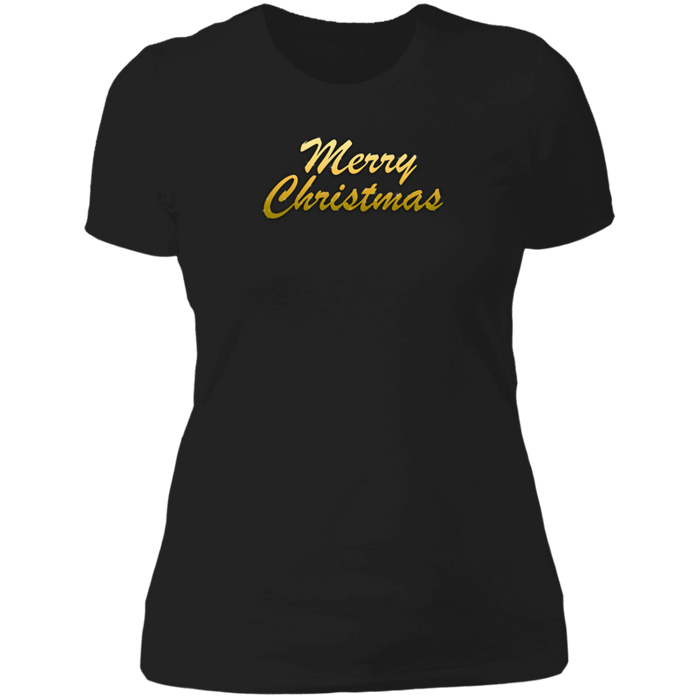 Merry Christmas Ladies Boyfriend Tee