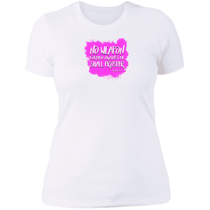 No Weapon Formed Against Me Shall Prosper Women’s The Boyfriend Tee