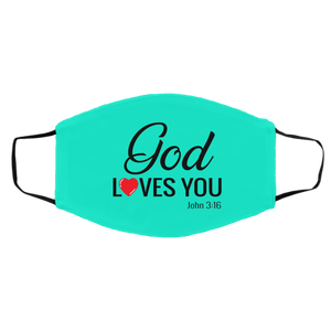 God Loves You Medium/Large Face Shield