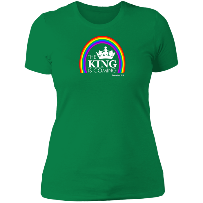 The King is Coming Ladies Boyfriend Tee