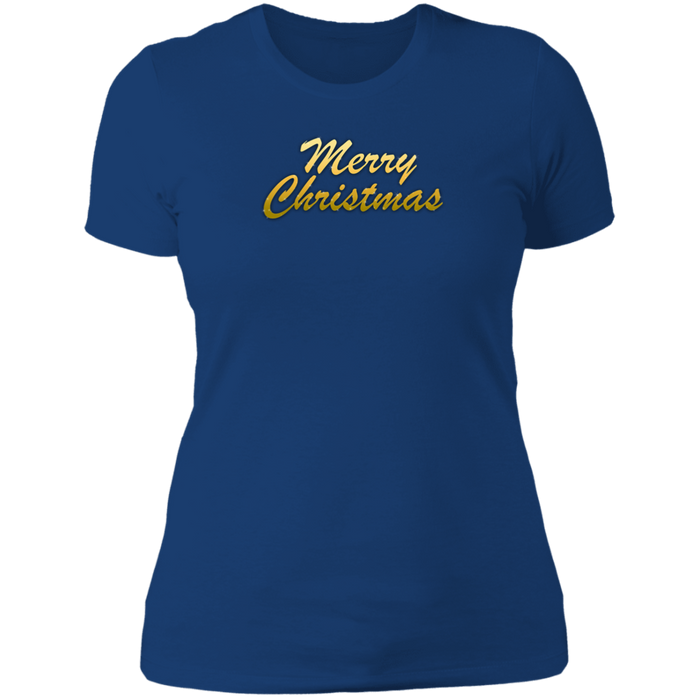 Merry Christmas Ladies Boyfriend Tee