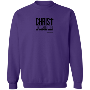 Christ Lives in Me Men’s Crewneck Pullover Sweatshirt