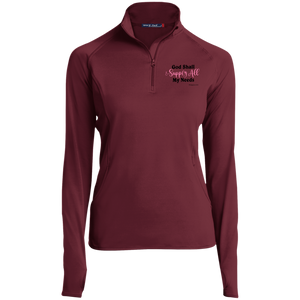 God Shall Supply All My Needs Women’s 1/2 Zip Performance Pullover